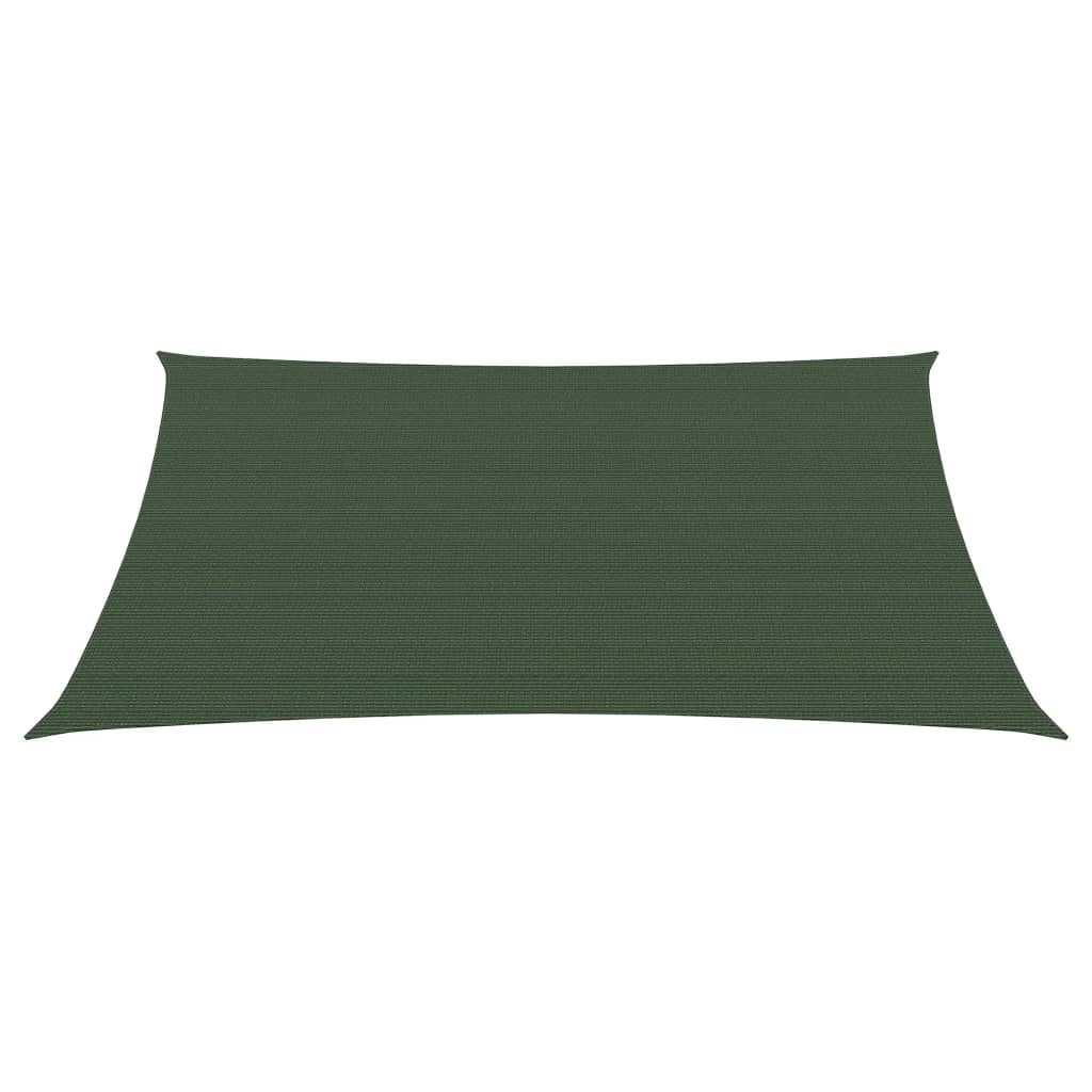 Voile d'ombrage 160 g/m² Vert Foncé 3/4x3 m HDPE