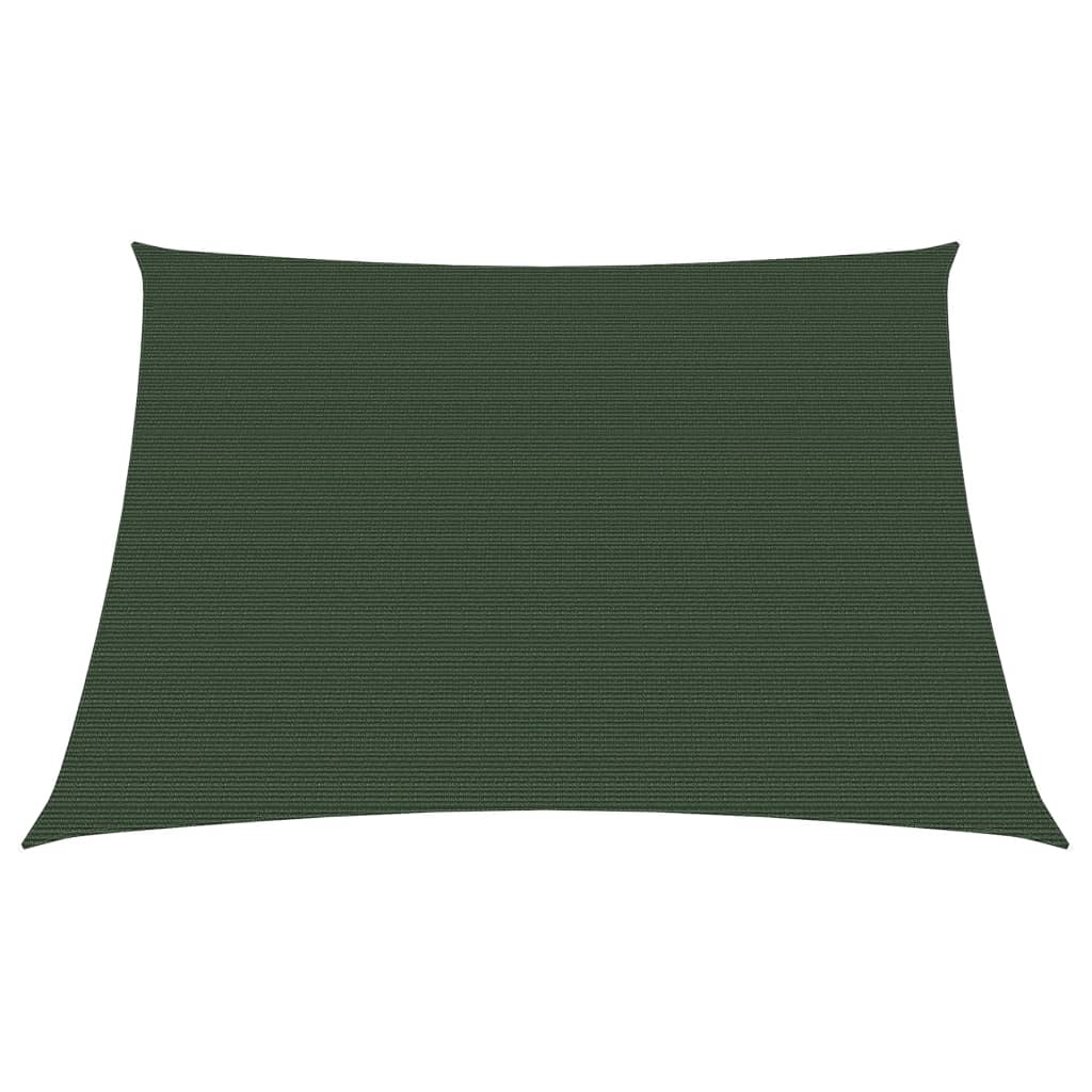 Voile d'ombrage 160 g/m² Vert Foncé 3/4x3 m HDPE