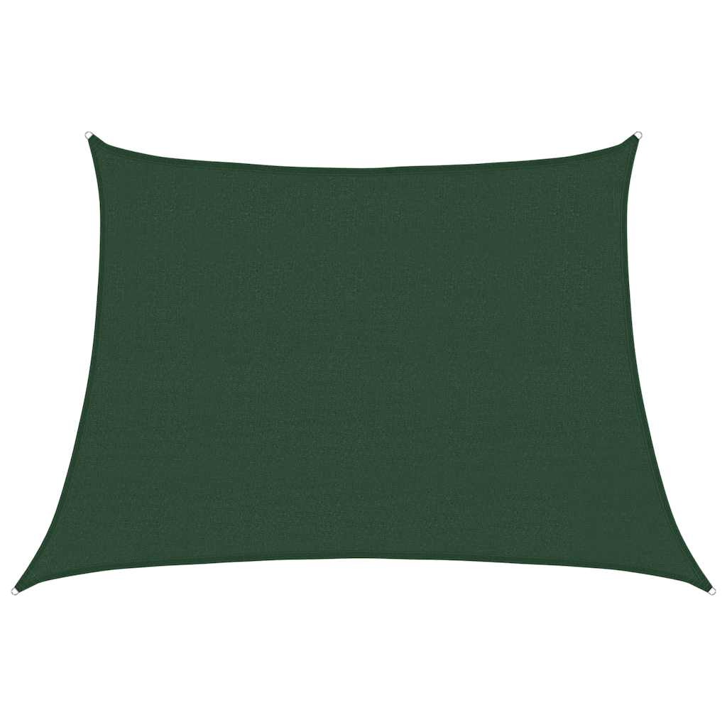 Sunshade Sail 160 g/m² Trapezium Dark Green 4/5x3 m HDPE