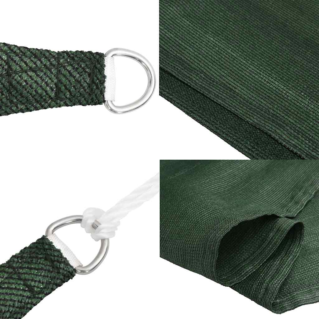 Sunshade Sail 160 g/m² Trapezium Dark Green 4/5x3 m HDPE