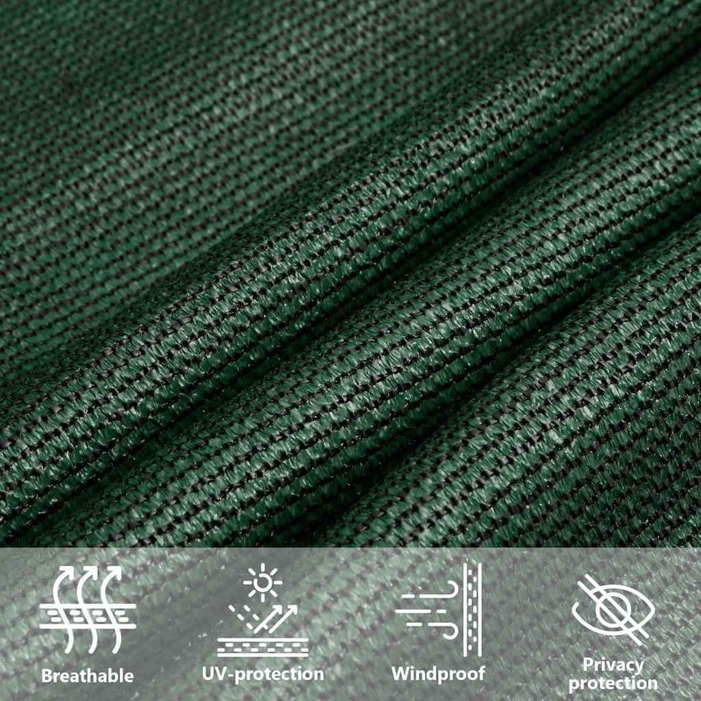Sunshade Sail 160 g/m² Trapezium Dark Green 4/5x3 m HDPE