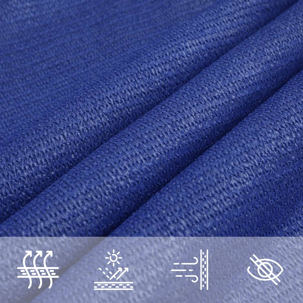 Sunshade Sail 160 g/m² Blue 2x4.5 m HDPE