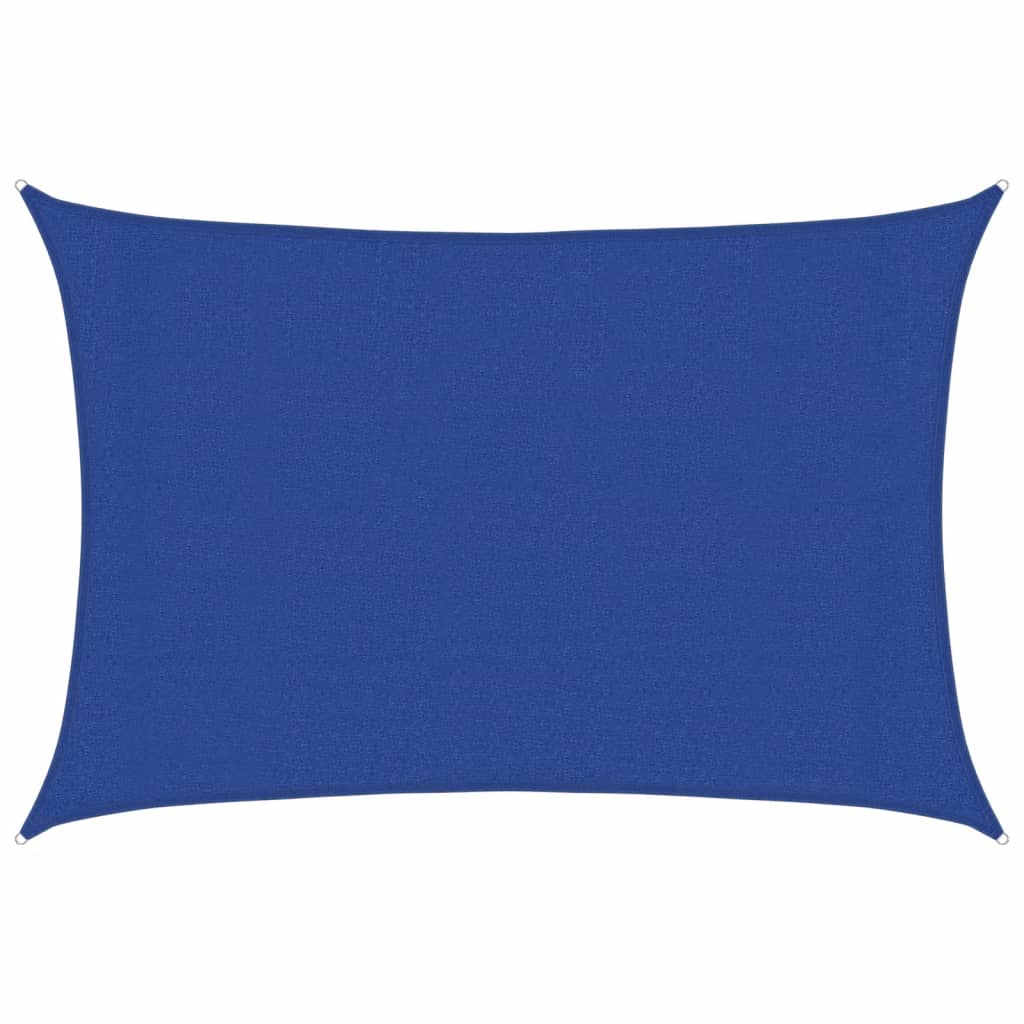 vidaXL Sunshade Sail 160 g/m² Rectangular Blue 3x4.5 m HDPE