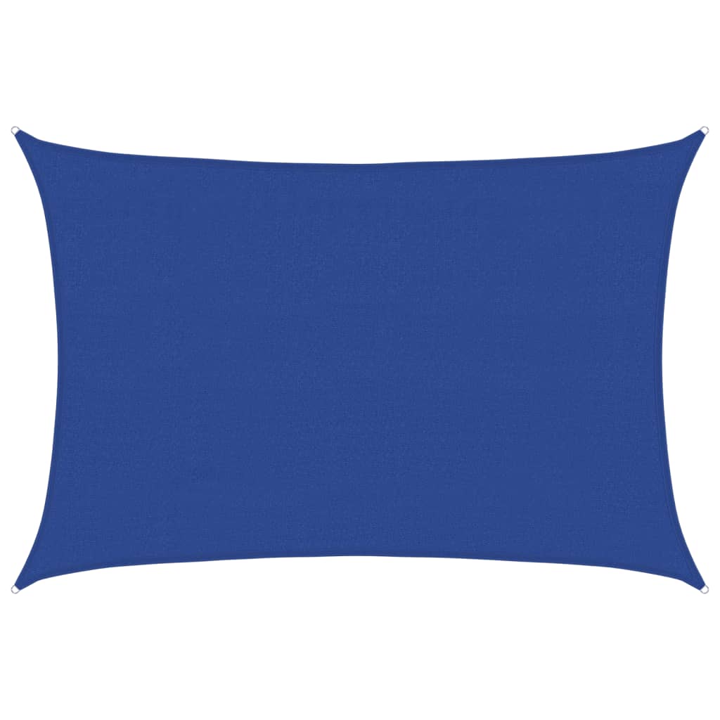 vidaXL Sunshade Sail 160 g/m² Rectangular Blue 4x6 m HDPE