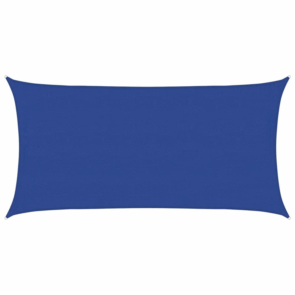 Sunshade Sail 160 g/m² Rectangular Blue 4x7 m HDPE