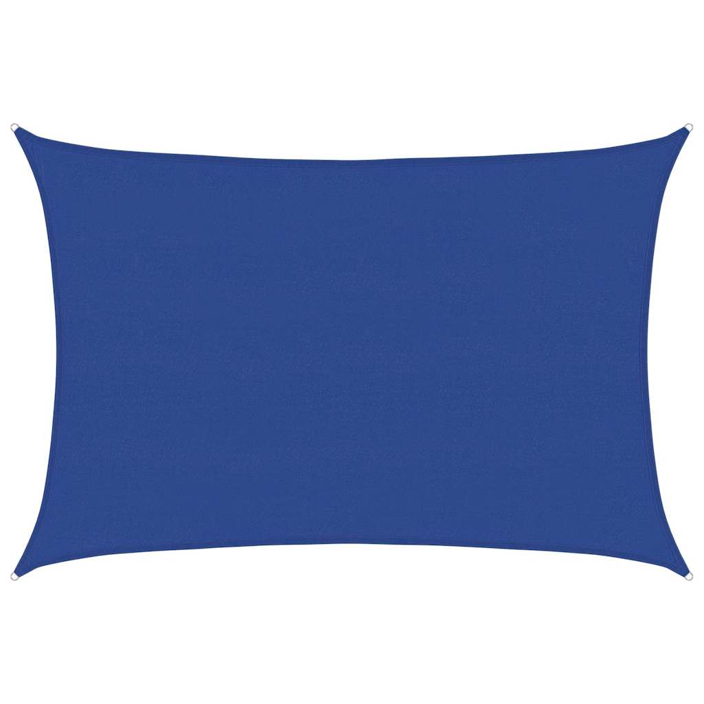 Sunshade Sail 160 g/m² Rectangular Blue 5x6 m HDPE