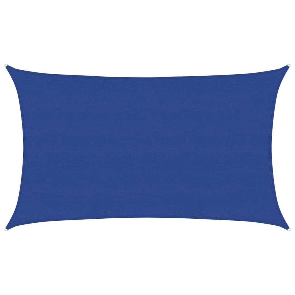 Sunshade Sail 160 g/m² Rectangular Blue 5x8 m HDPE