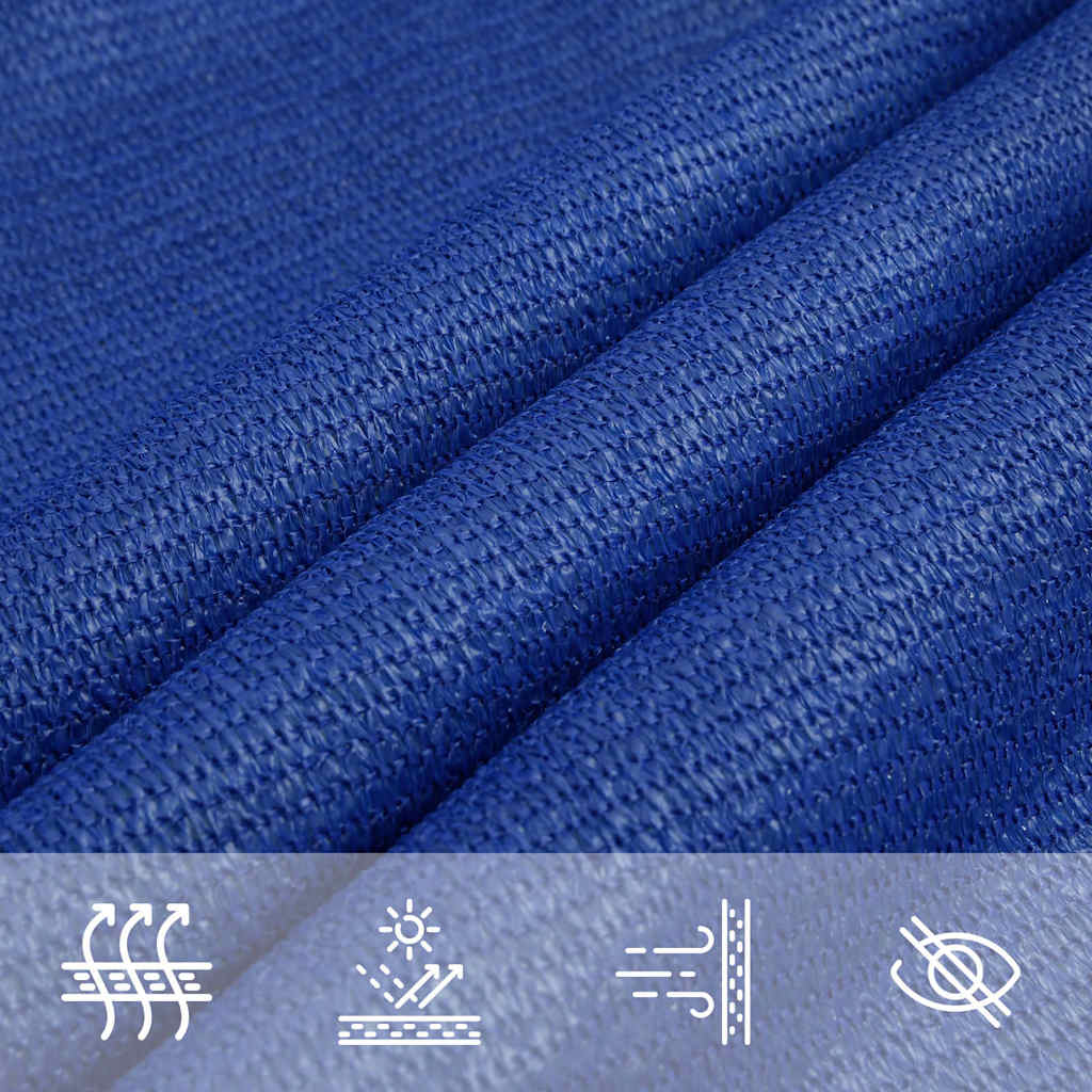 Sunshade Sail 160 g/m² Rectangular Blue 6x7 m HDPE
