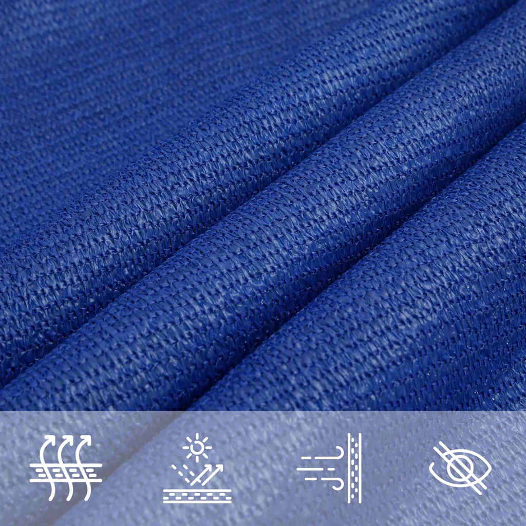 Sunshade Sail 160 g/m² Trapezium Blue 4/5x3 m HDPE