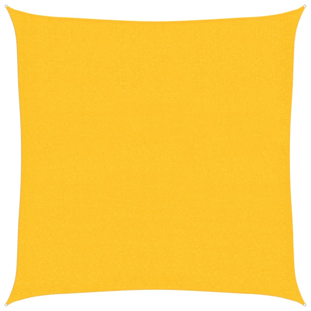 vidaXL Sunshade Sail 160 g/m² Yellow 2x2 m HDPE