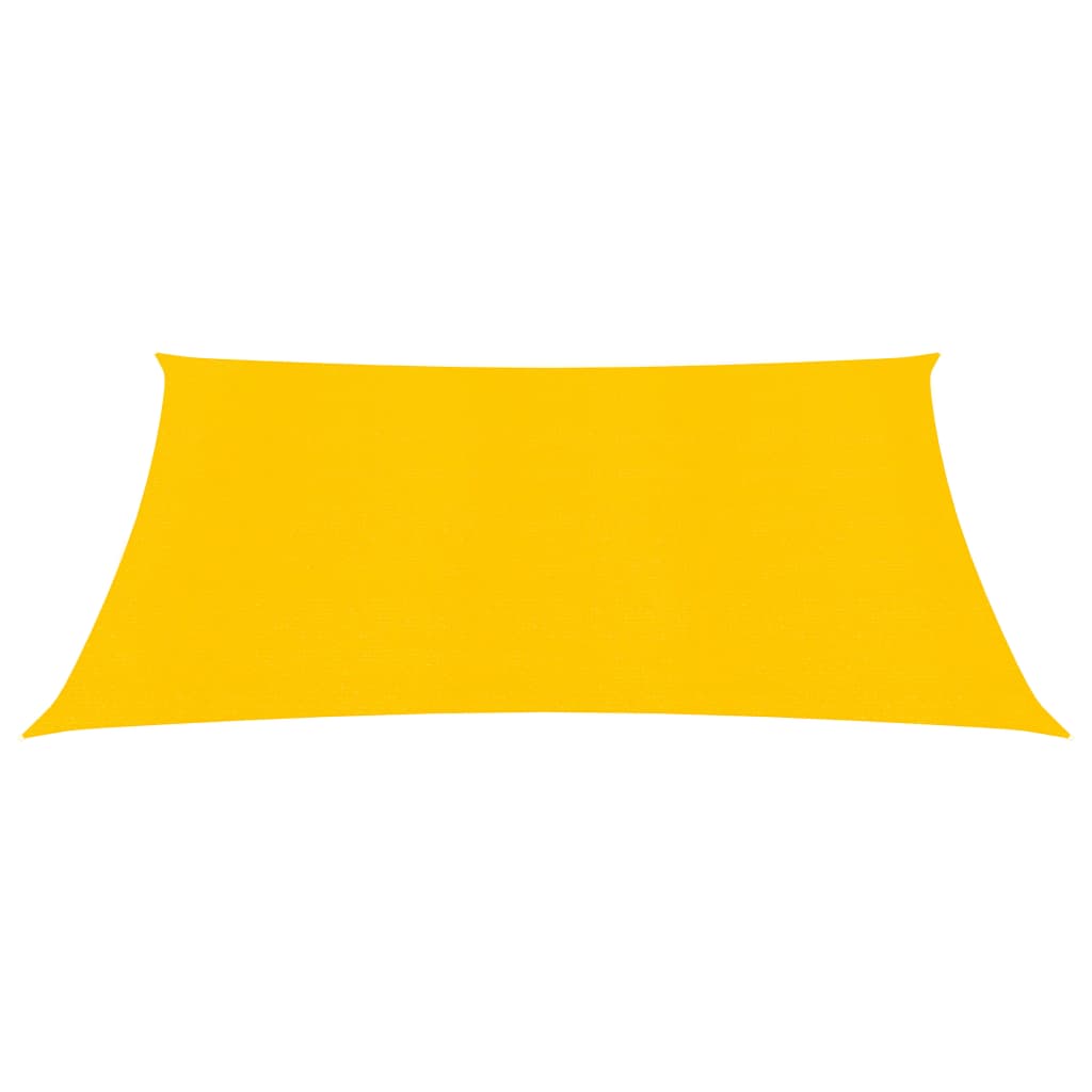 vidaXL Sunshade Sail 160 g/m² Yellow 2.5x2.5 m HDPE