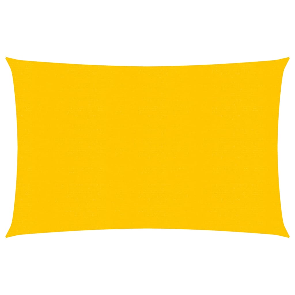 vidaXL Sunshade Sail 160 g/m² Yellow 3x4 m HDPE