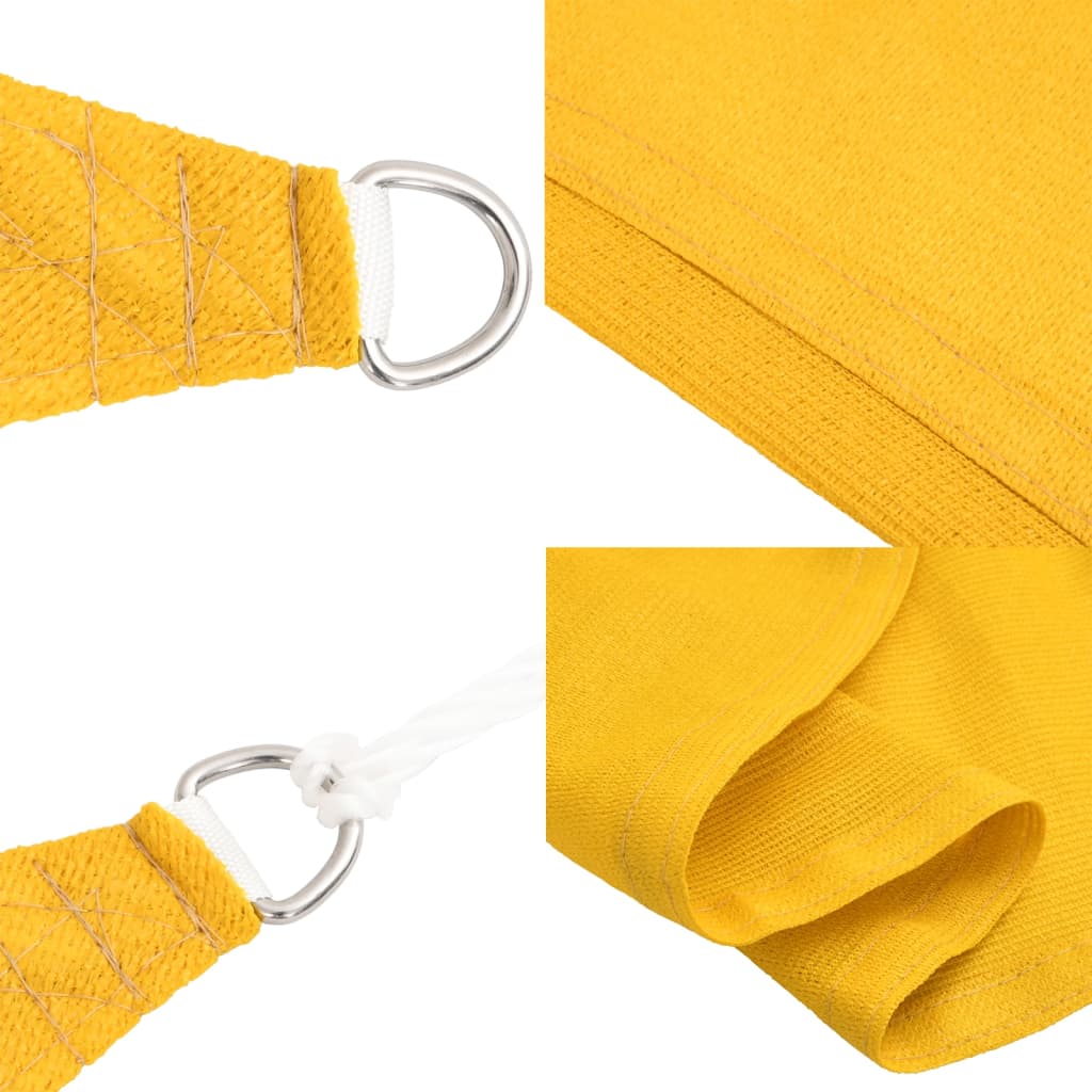 Sunshade Sail 160 g/m² Yellow 3x6 m HDPE