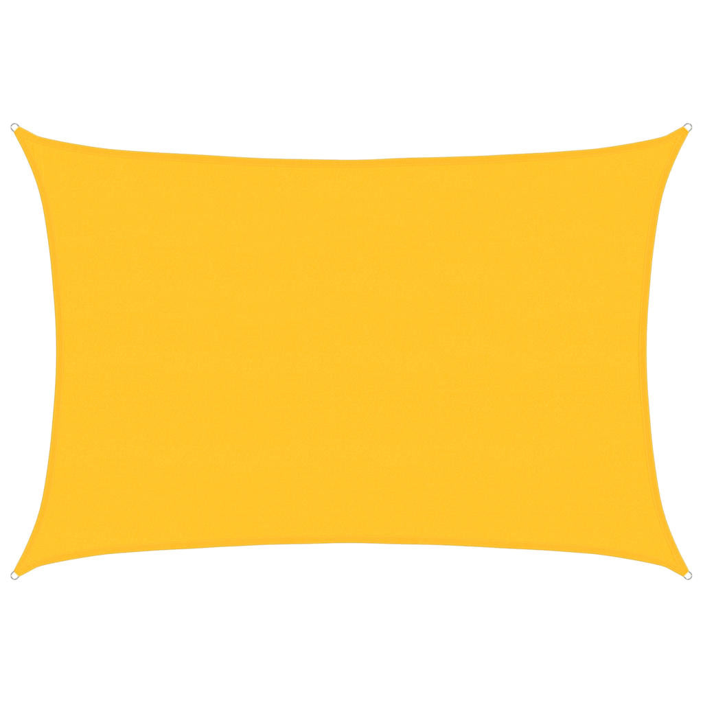 vidaXL Sunshade Sail 160 g/m² Rectangular Yellow 5x6 m HDPE