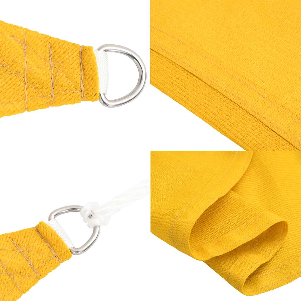 vidaXL Sunshade Sail 160 g/m² Rectangular Yellow 5x6 m HDPE