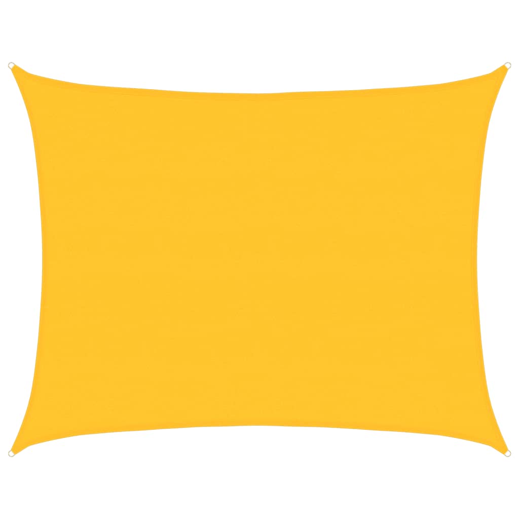Sunshade Sail 160 g/m² Rectangular Yellow 6x8 m HDPE