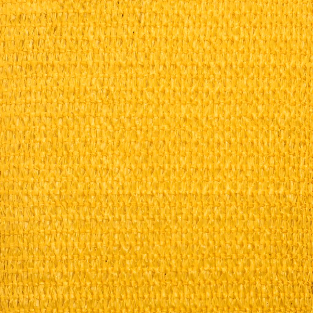 Sunshade Sail 160 g/m² Triangular Yellow 3x3x3 m HDPE