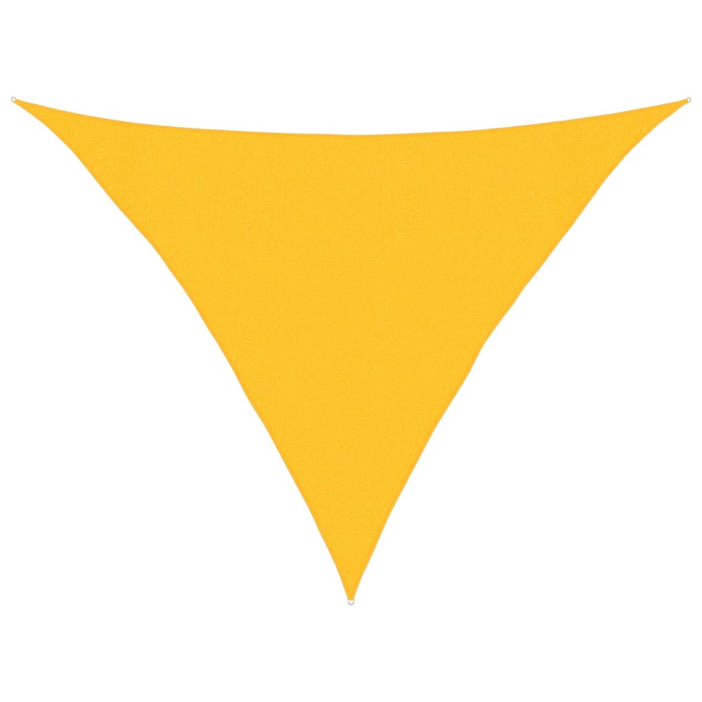 Sunshade Sail 160 g/m² Yellow 3x3x4.2 m HDPE