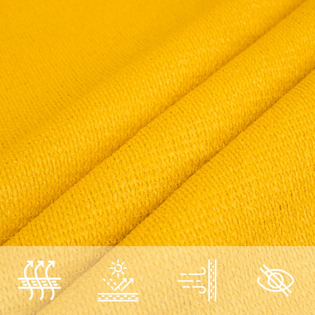Sunshade Sail 160 g/m² Trapezium Yellow 4/5x3 m HDPE