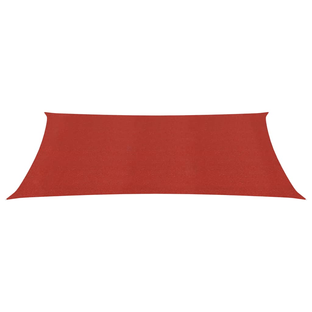 Voile d'ombrage 160 g/m² Rouge 2x5 m PEHD