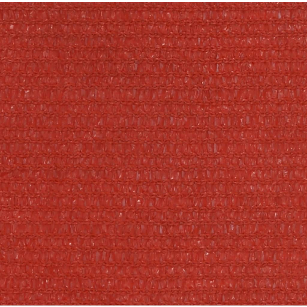 Voile d'ombrage 160 g/m² Rouge 2x5 m PEHD