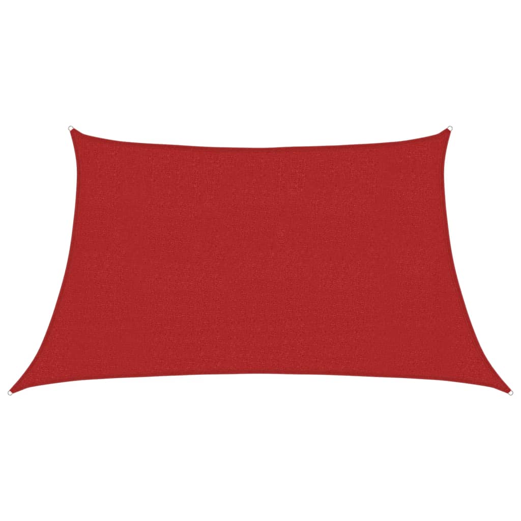 Zonnescherm Zeil 160 g/m² Rood 3/4x2 m HDPE