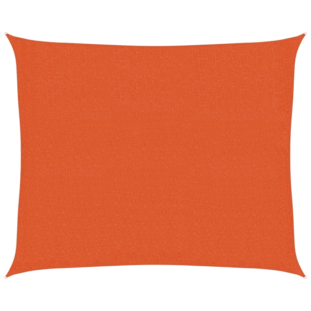 vidaXL Sunshade Sail 160 g/m² Orange 2.5x3 m HDPE