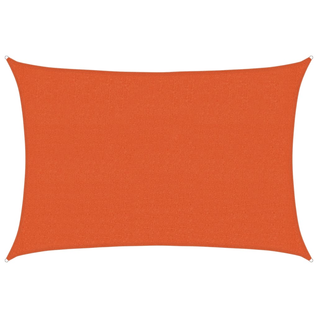 Sunshade Sail 160 g/m² Orange 2.5x4 m HDPE