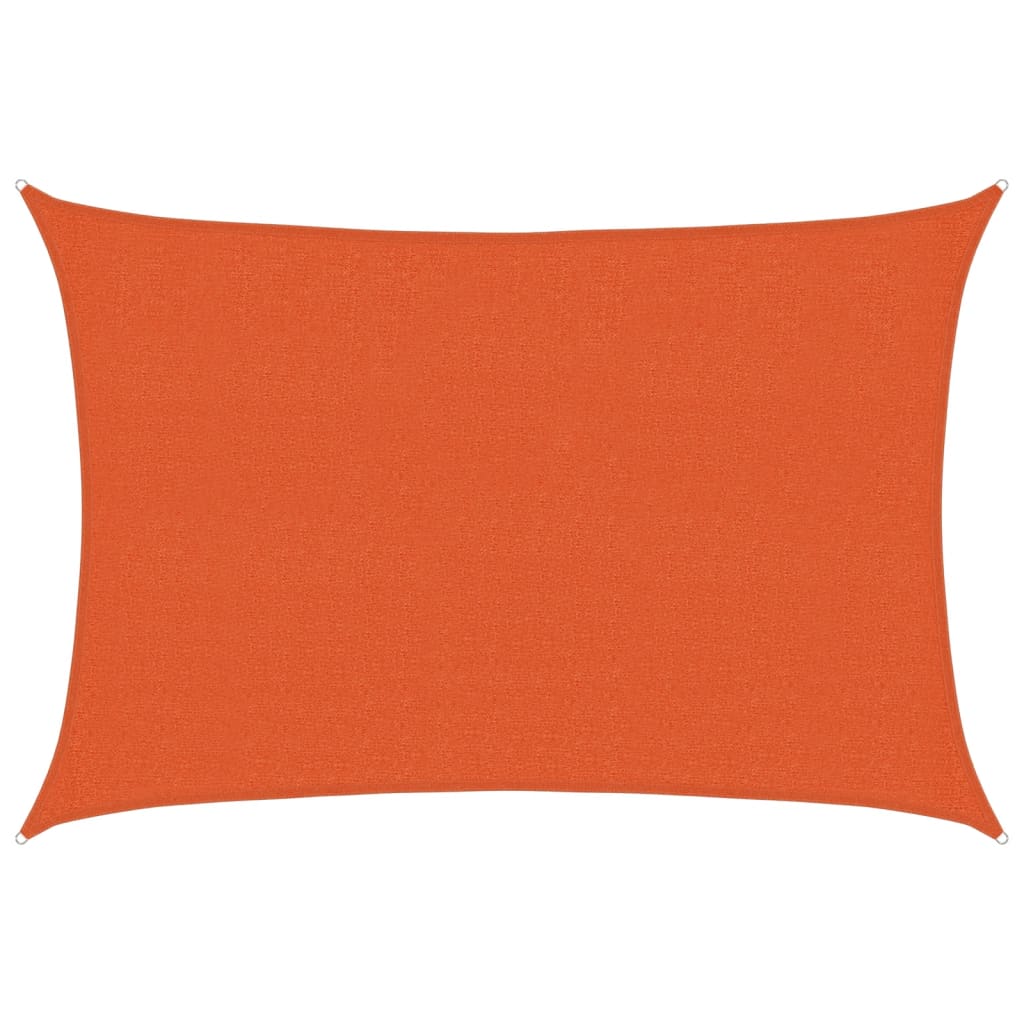 vidaXL Sunshade Sail 160 g/m² Orange 2.5x4 m HDPE