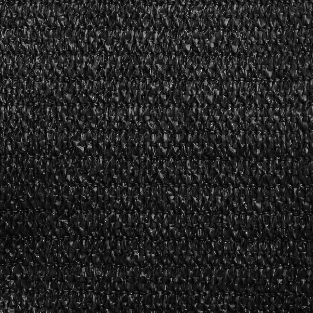 Sunshade Sail 160 g/m² Black 3x3x3 m HDPE