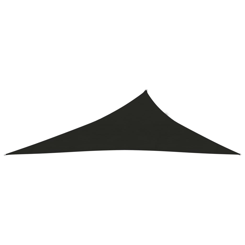 vidaXL Sunshade Sail 160 g/m² Black 4x5x6.8 m HDPE