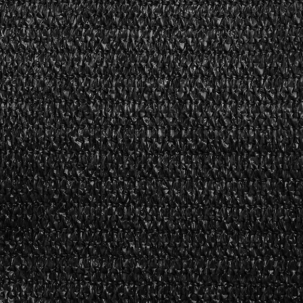 Sunshade Sail 160 g/m² Trapezium Black 4/5x4 m HDPE