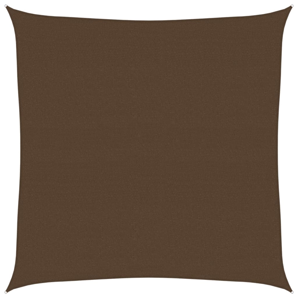 vidaXL Sunshade Sail 160 g/m² Brown 4.5x4.5 m HDPE