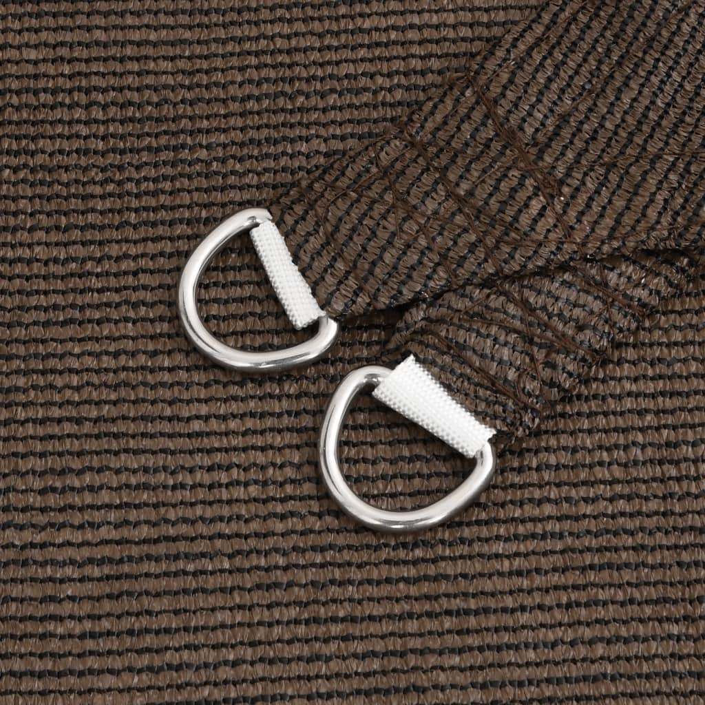 Sunshade Sail 160 g/m² Brown 2.5x4 m HDPE