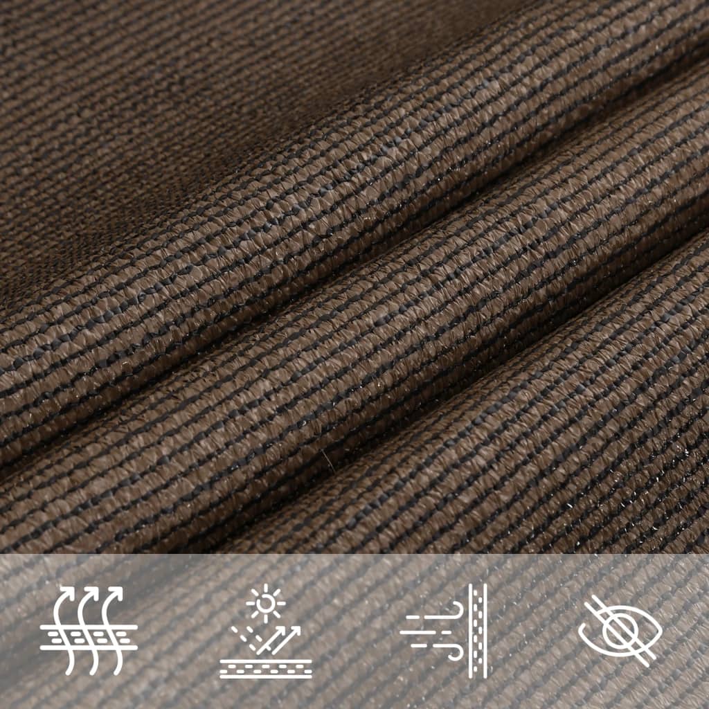Sunshade Sail 160 g/m² Brown 2.5x4 m HDPE