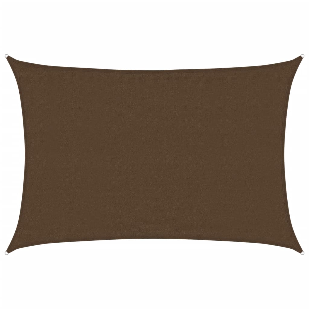 vidaXL Sunshade Sail 160 g/m² Brown 3.5x4.5 m HDPE