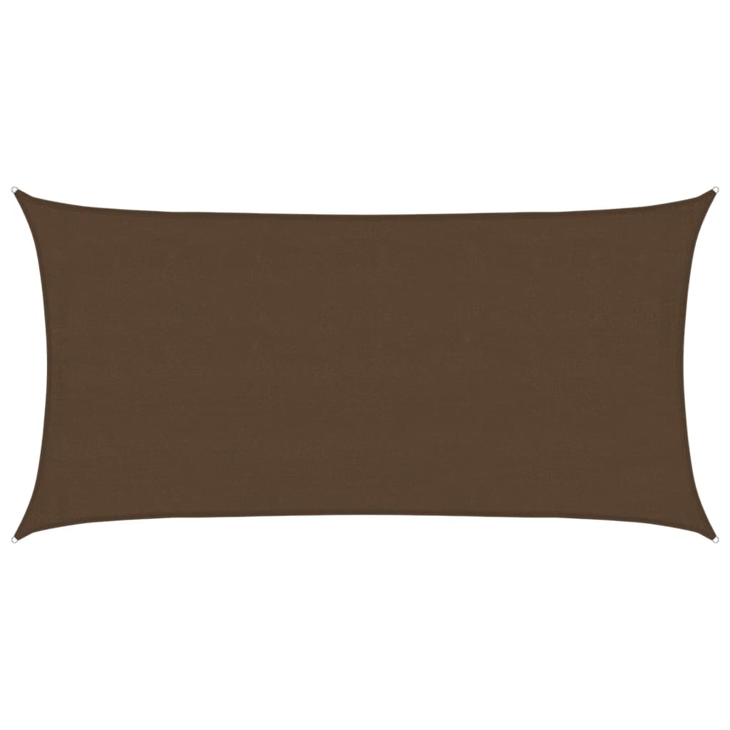 vidaXL Sunshade Sail 160 g/m² Brown 4x7 m HDPE