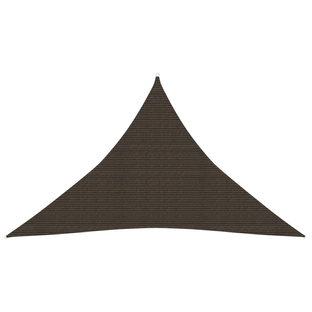 vidaXL Sunshade Sail 160 g/m² Brown 3.5x3.5x4.9 m HDPE