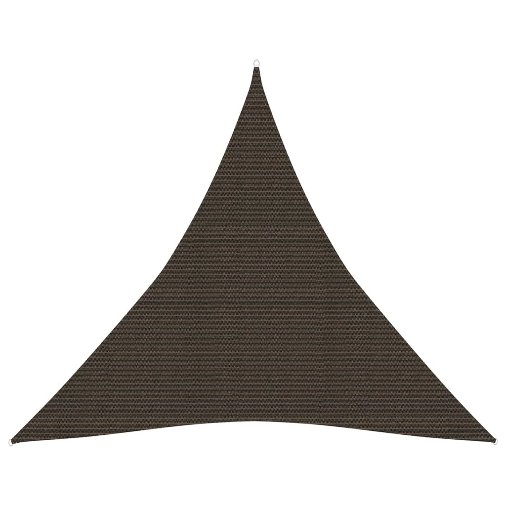 vidaXL Sunshade Sail 160 g/m² Brown 4x4x4 m HDPE