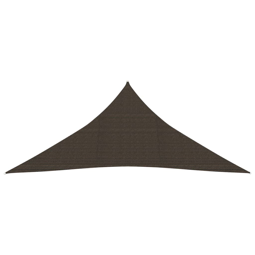 vidaXL Sunshade Sail 160 g/m² Brown 4x4x4 m HDPE