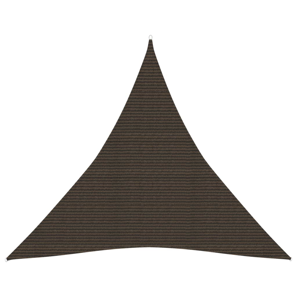 vidaXL Sunshade Sail 160 g/m² Brown 4.5x4.5x4.5 m HDPE