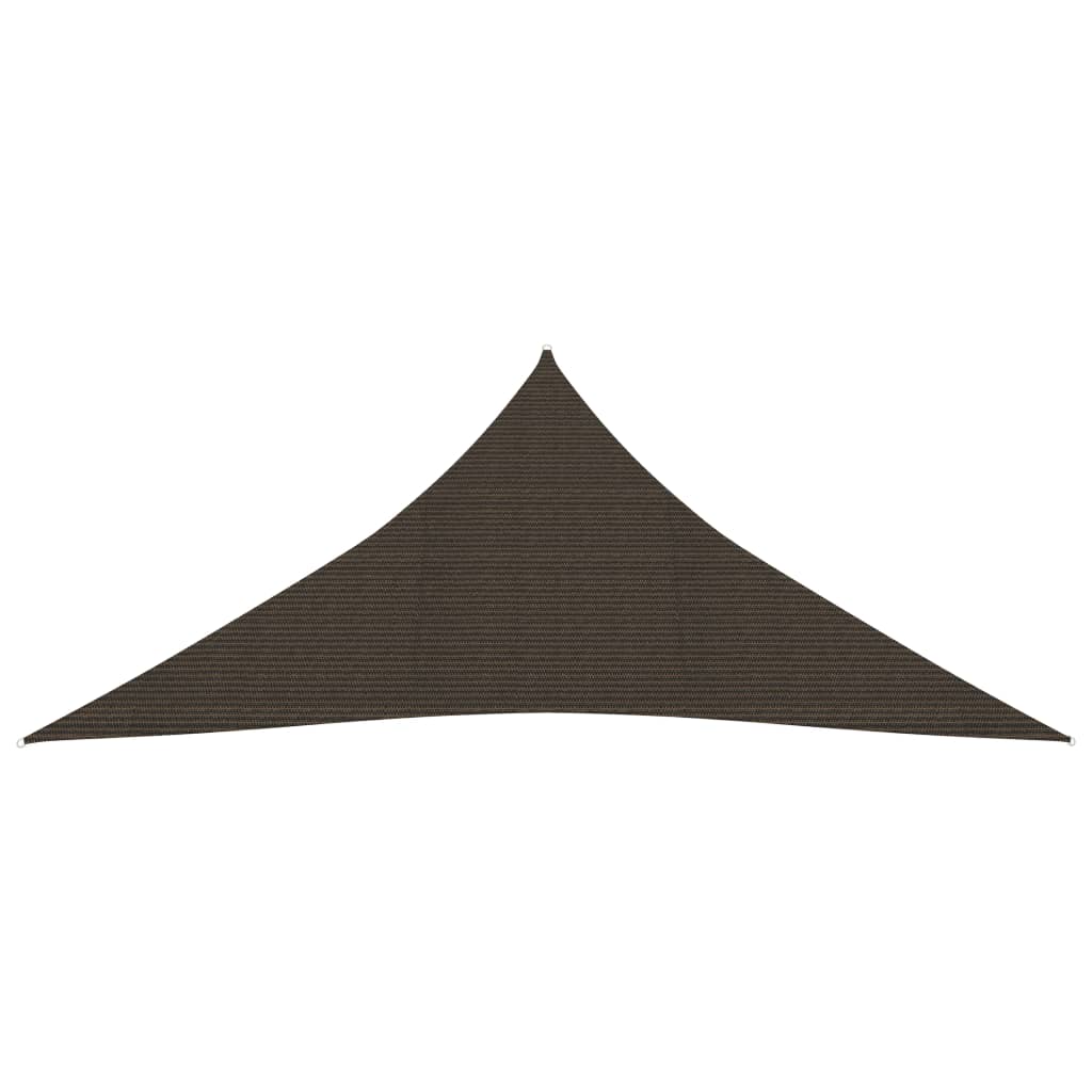 vidaXL Sunshade Sail 160 g/m² Brown 4.5x4.5x4.5 m HDPE