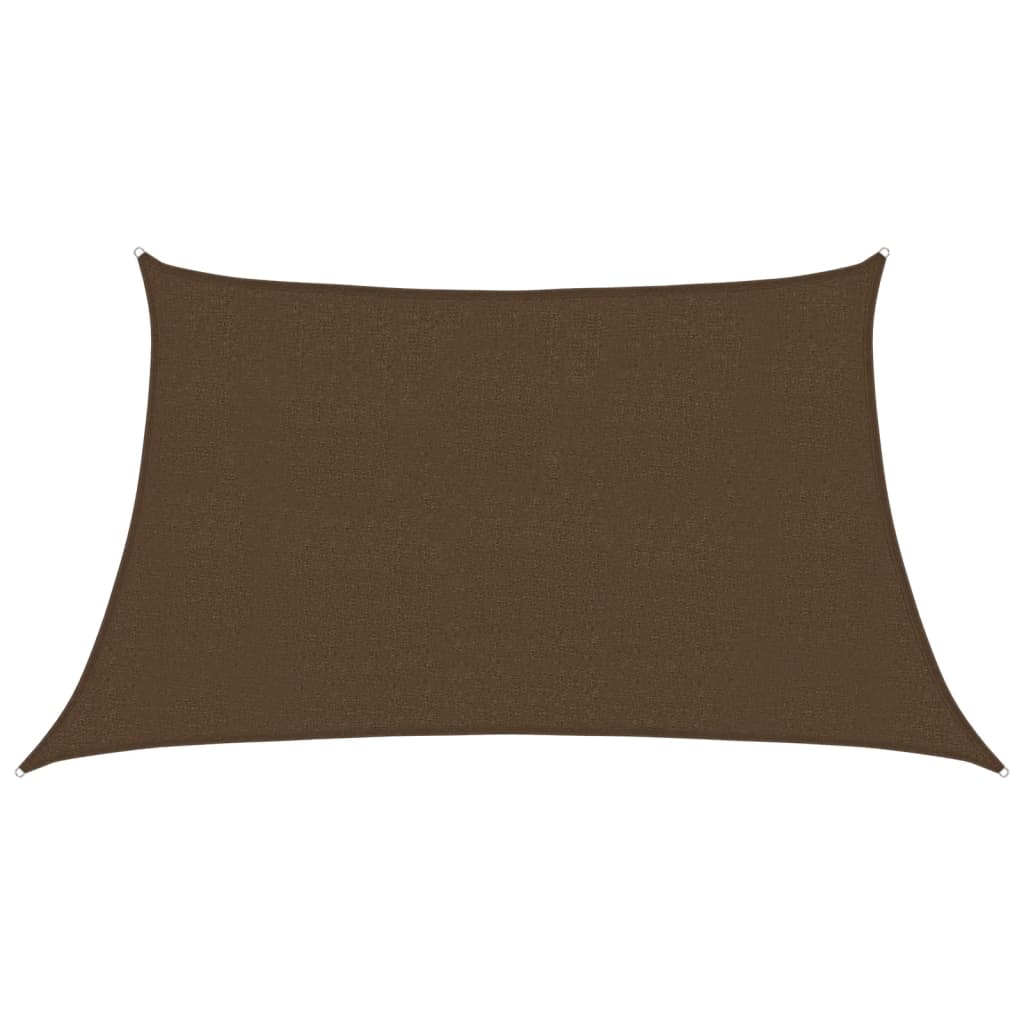 vidaXL Sunshade Sail 160 g/m² Brown 3/4x2 m HDPE