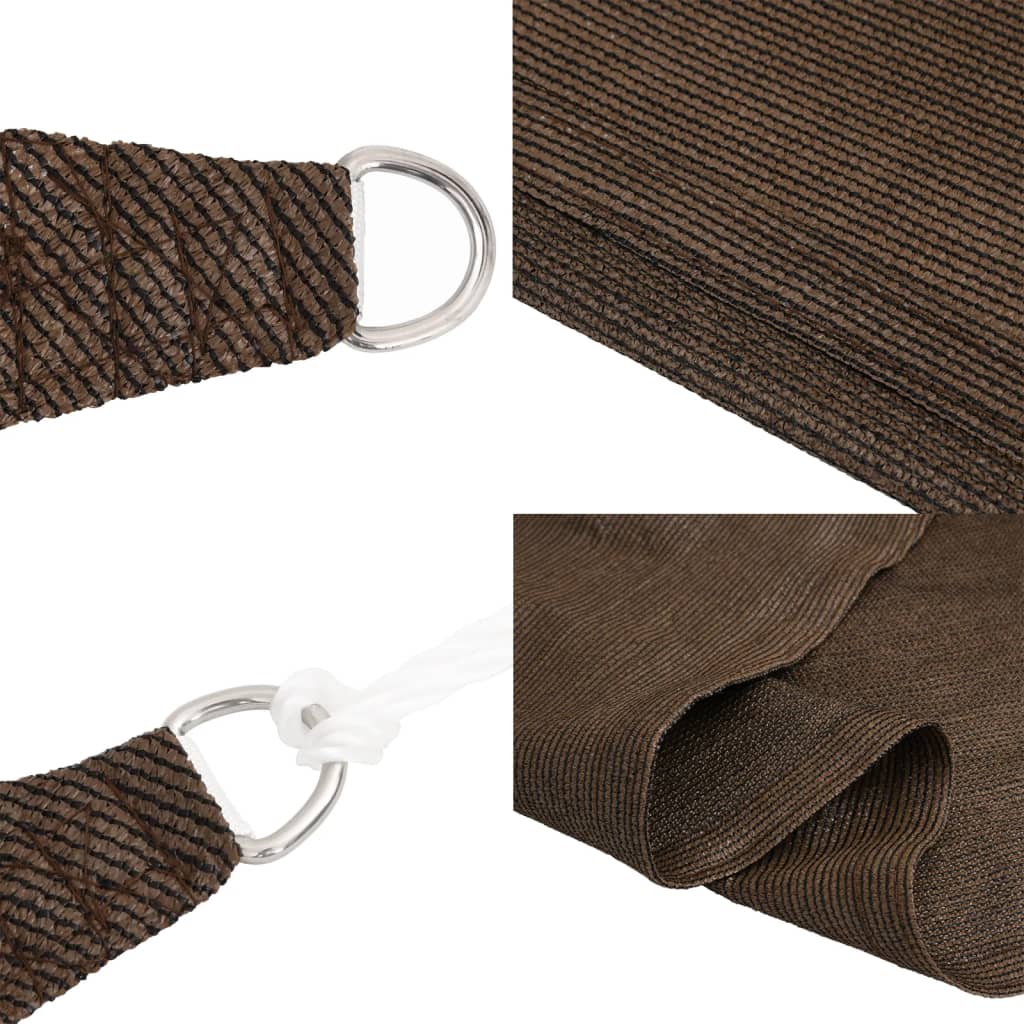 Sunshade Sail 160 g/m² Brown 3/4x3 m HDPE