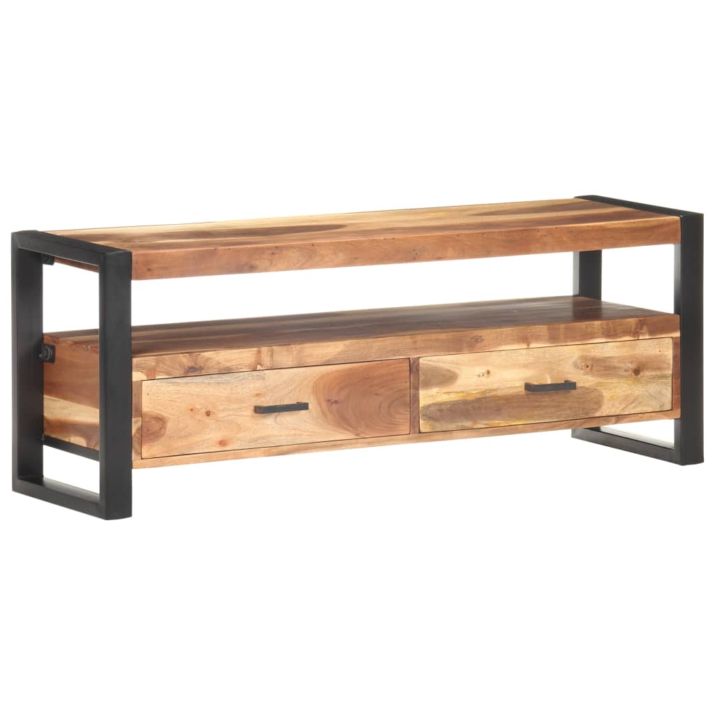 vidaXL TV Cabinet 120x35x45 cm Solid Wood with Honey Finish