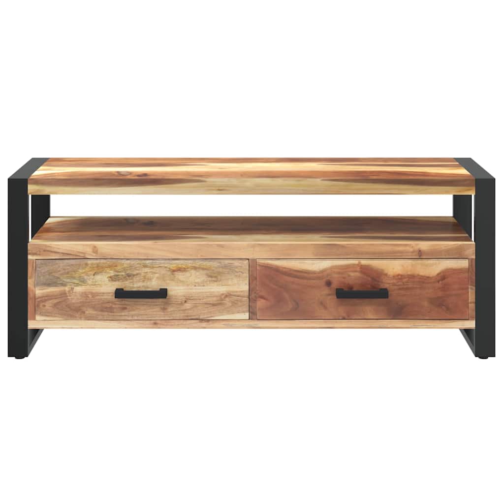 321551 vidaXL TV Cabinet 120x35x45 cm Solid Wood with Honey Finish