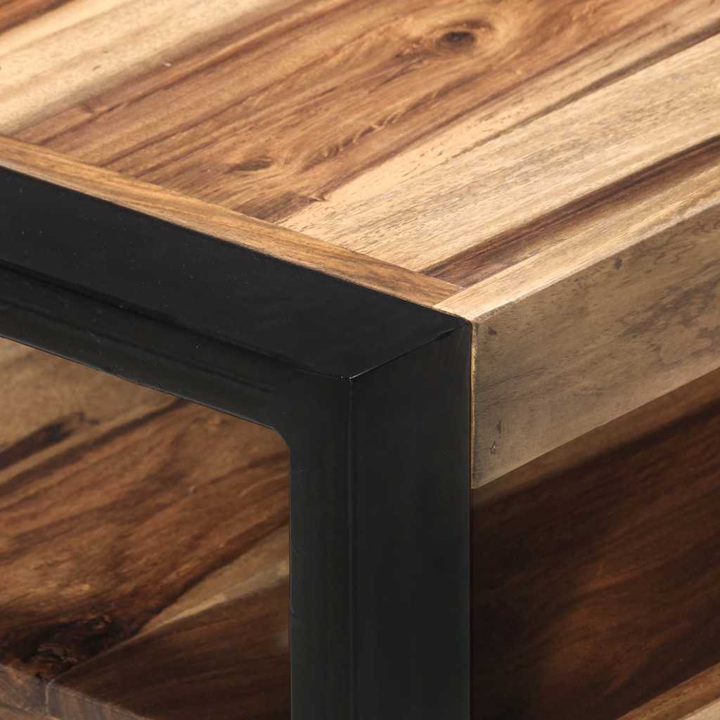 321551 vidaXL TV Cabinet 120x35x45 cm Solid Wood with Honey Finish