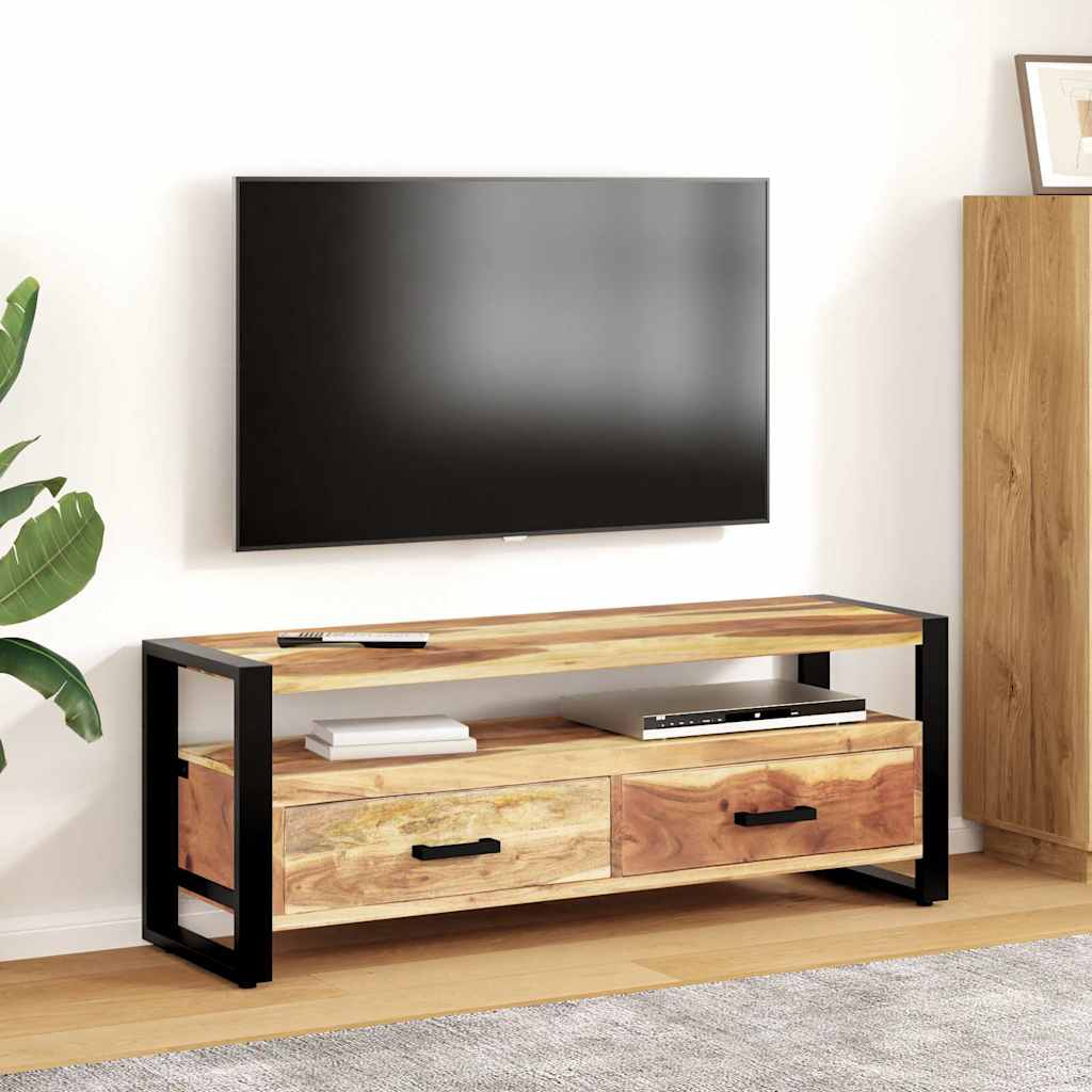 321551 vidaXL TV Cabinet 120x35x45 cm Solid Wood with Honey Finish