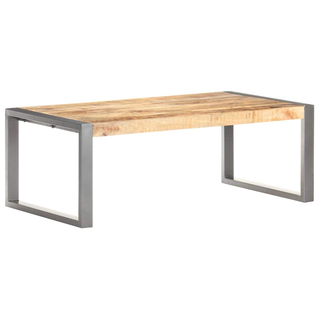 321556 vidaXL Coffee Table 110x60x40 cm Rough Mango Wood