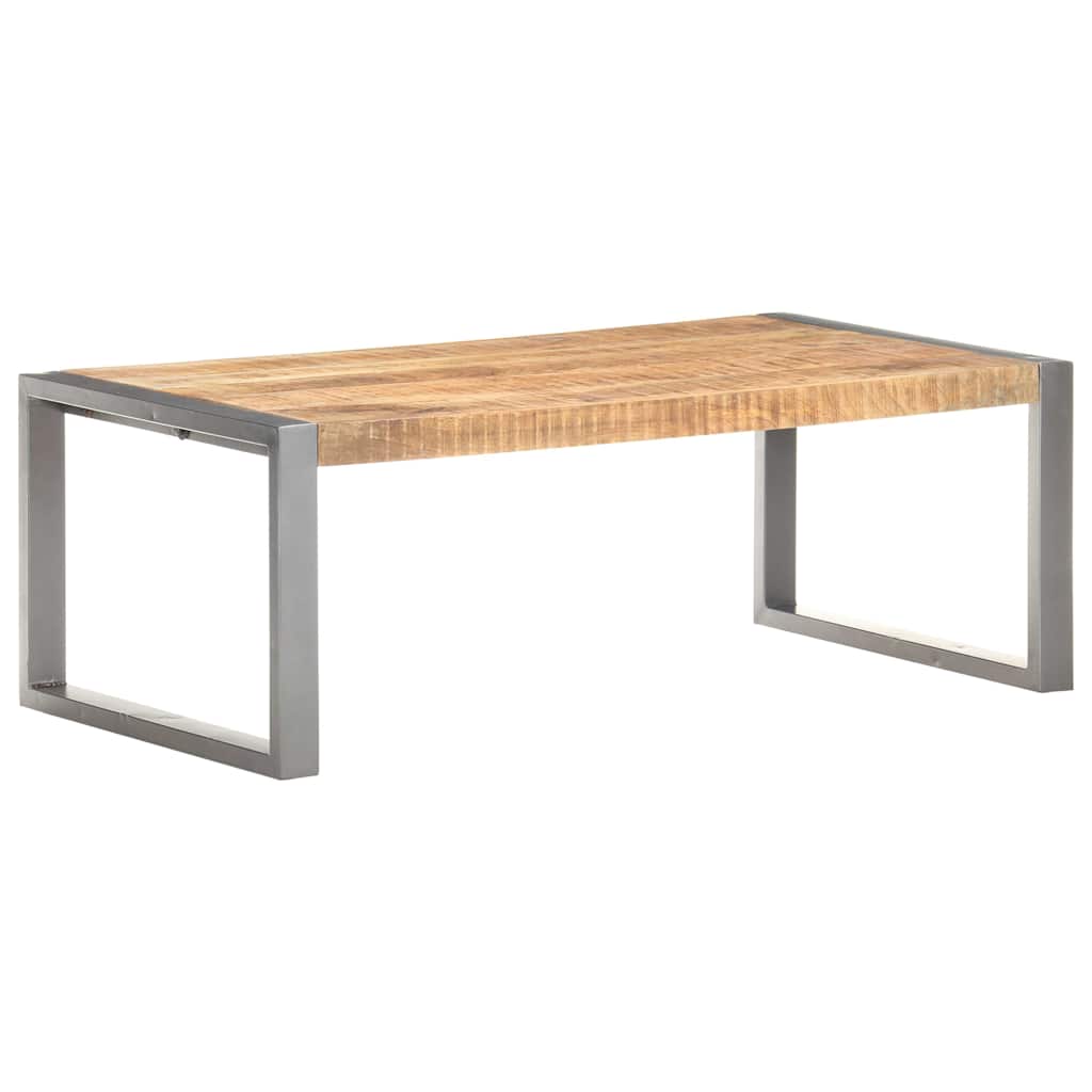 321556 vidaXL Coffee Table 110x60x40 cm Rough Mango Wood